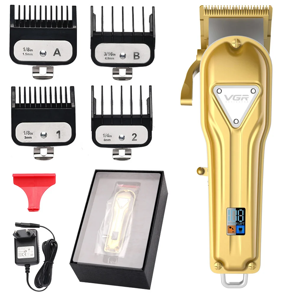 

VGR V140 20W Powerful Electric Hair Clippers for Men Barber Trimmer Cordless Cutter Haircut Machine Grooming Kit All Metal Body