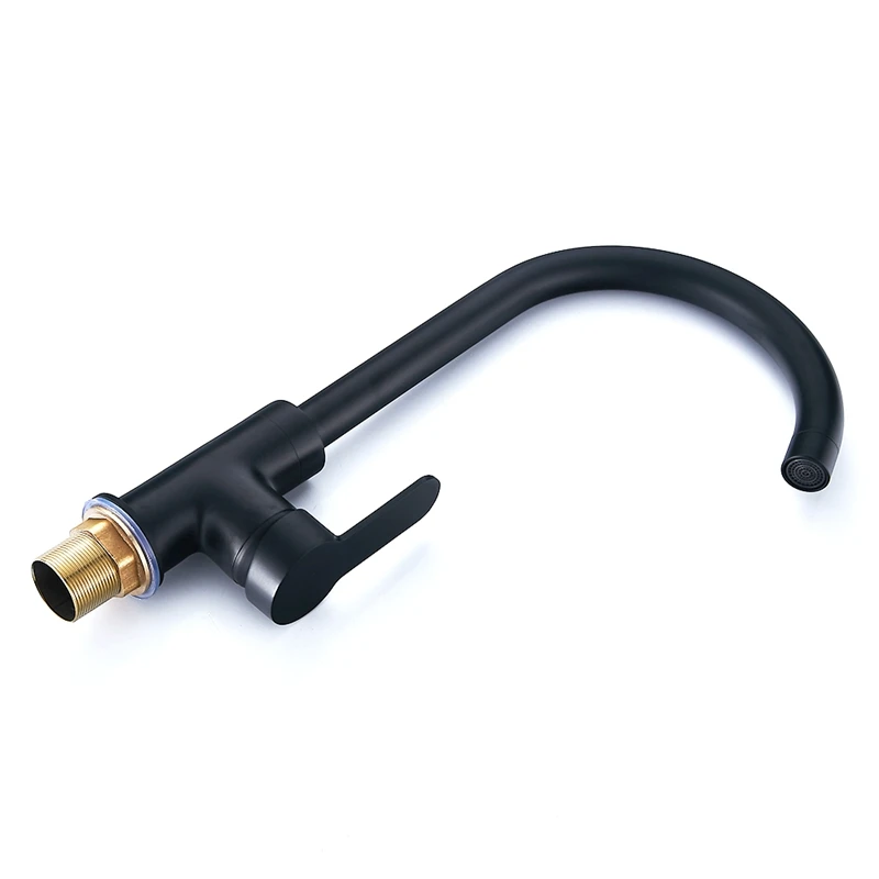 Modern Basin Faucets Black Sink Mixer Taps Kitchen Bathroom Single Lever Faucet |