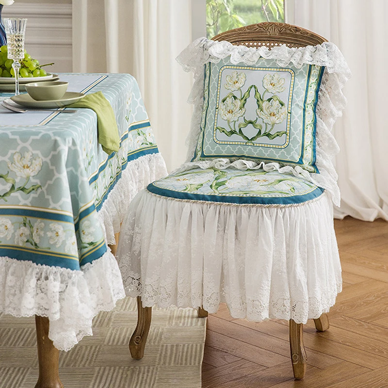 Cover Retro Light Luxury Dining Table  Chair Cover Custom Ge