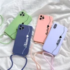 Персонализированный Чехол для huawei Honor 10 Lite 10i 9 20 30 Pro 9A 8A 9C P30 P20 P40 lite E Love со шнурком