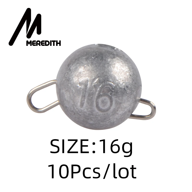 MEREDITH 10 шт./лот рыболовное грузило вес грузила 2 г-18 г грузило соединитель крюка быстросъемное литье рыболовное грузило пуля Рыбалка - Цвет: 16g