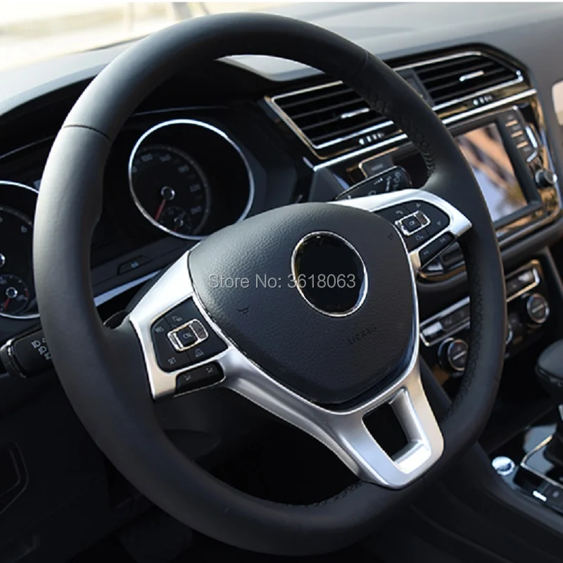 Крышка кнопки рулевого колеса для Volkswagen VW Tiguan 2017-2019 молдинговые отделки рамы