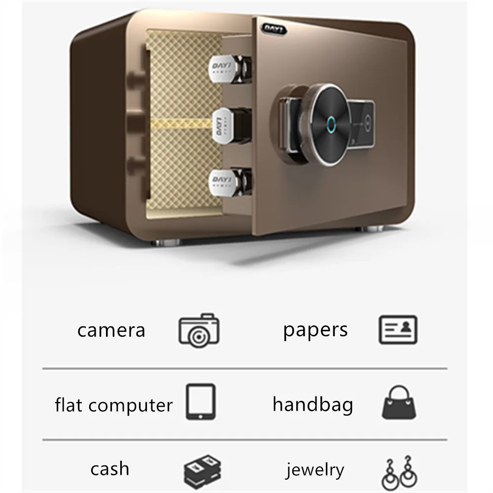 Manufacturers Directly Sell Hidden Form Can Be Fixed Small Household Safe Mini Fingerprint Storage Full Steel Security Box | Безопасность