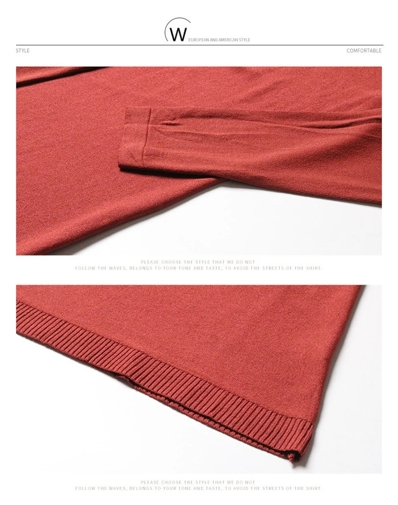 Женское трикотажное пальто с длинным рукавом в минималистичном стиле|Женские