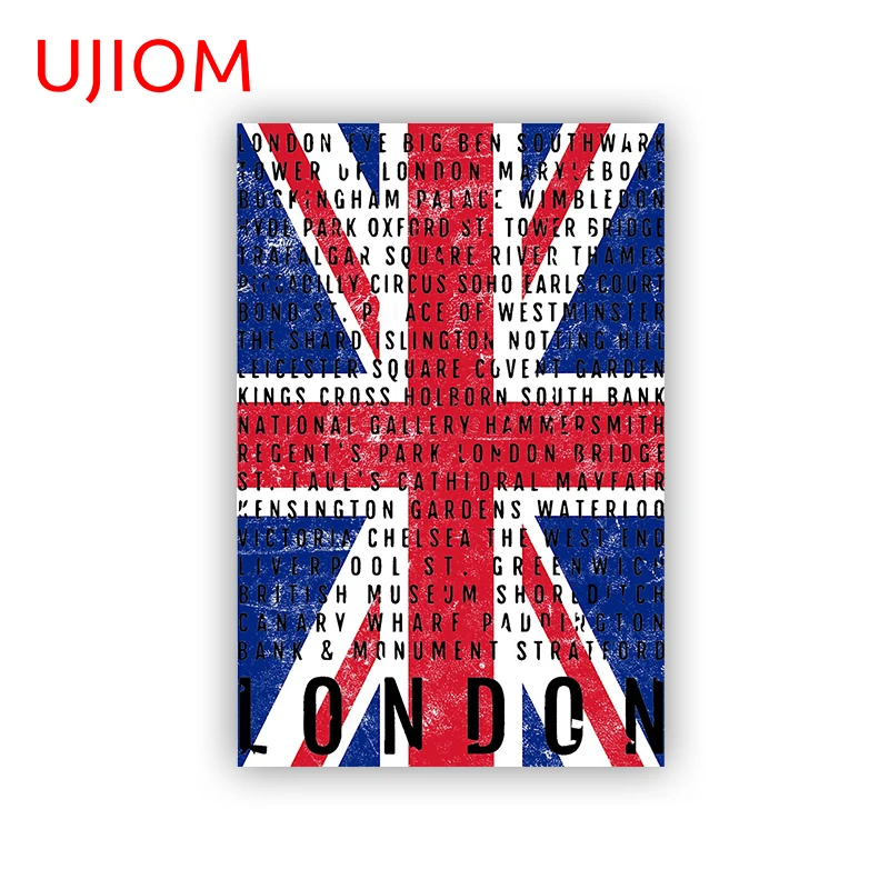 UJIOM London UK Town England Areas Children's Bedroom Decor 