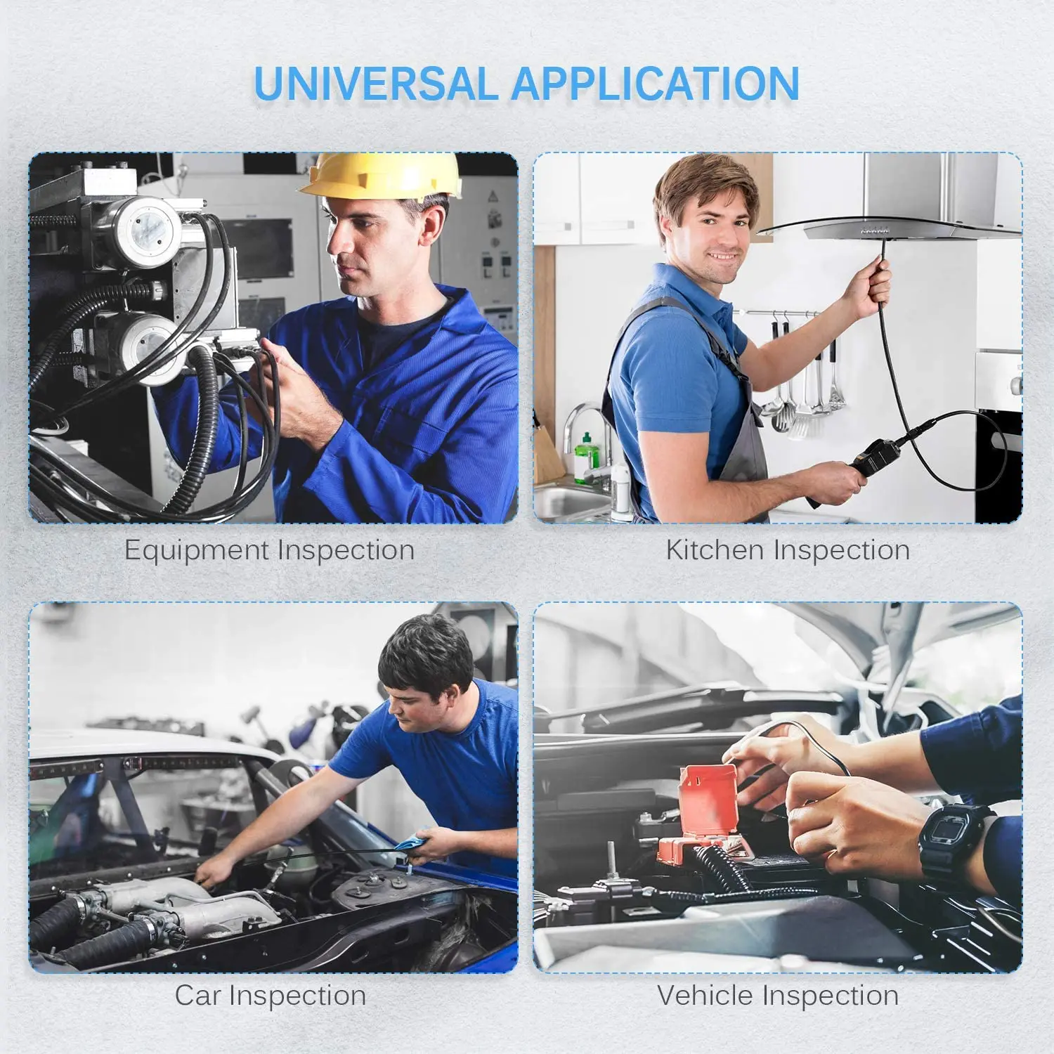 

Wireless Endoscope WiFi Inspection Camera 1200P HD Borescope IP68 Snake Pipe Camera with 8 Led for iOS Android iPhone PC Mac