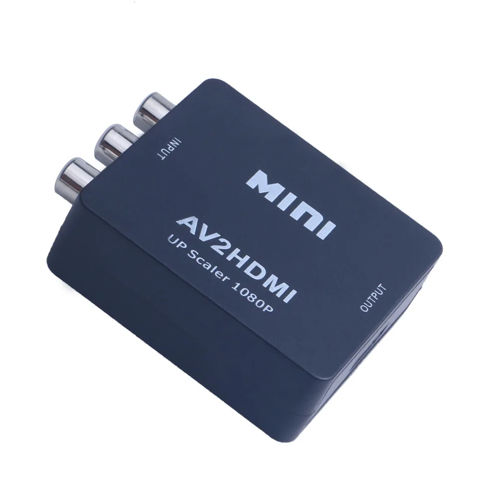 black Мини AV2HDMI RCA AV HDMI CVBS к HDMI конвертер коробка AV к HDMI видео адаптер для HD ТВ ПК DVD Xbox проектор - Цвет: black
