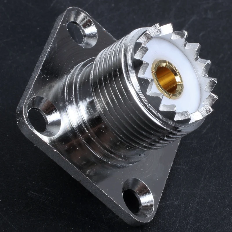 

UHF Female SO239 Panel Chassis Mount Flange Deck Mount Solder Cup RF Connector