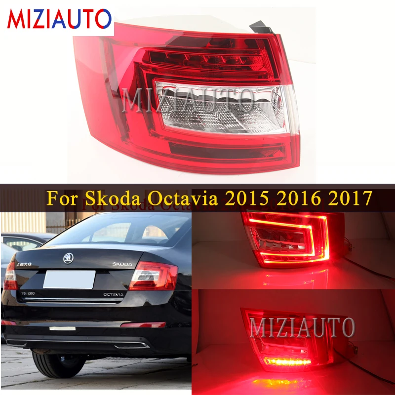 MIZIAUTO задний светильник для Skoda Octavia тормозной светильник задний бампер Предупреждение льный светильник противотуманная фара стоп-сигнал