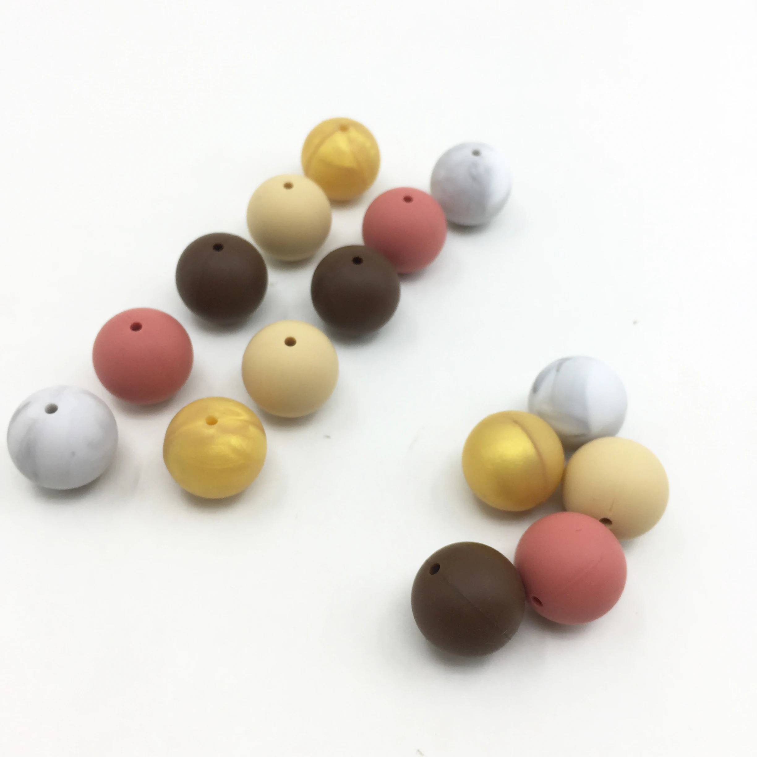 Круглые силиконовые бусины для прорезывания зубов сделай сам 1000 шт./лот 12 мм