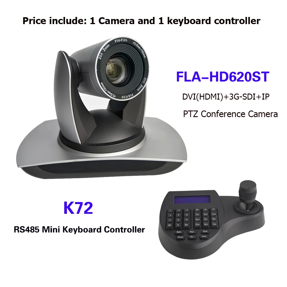 3D Джойстик с мини клавиатурой контроллер 20X Zoom SDI DVI IP PTZ вещания конференц камера