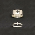 Мужские и женские кольца MKENDN с крестом для пары, обещание, стрелы, лотос Ом, пирамида, король и королева, одинаковые кольца, пасхальный подарок для крещения