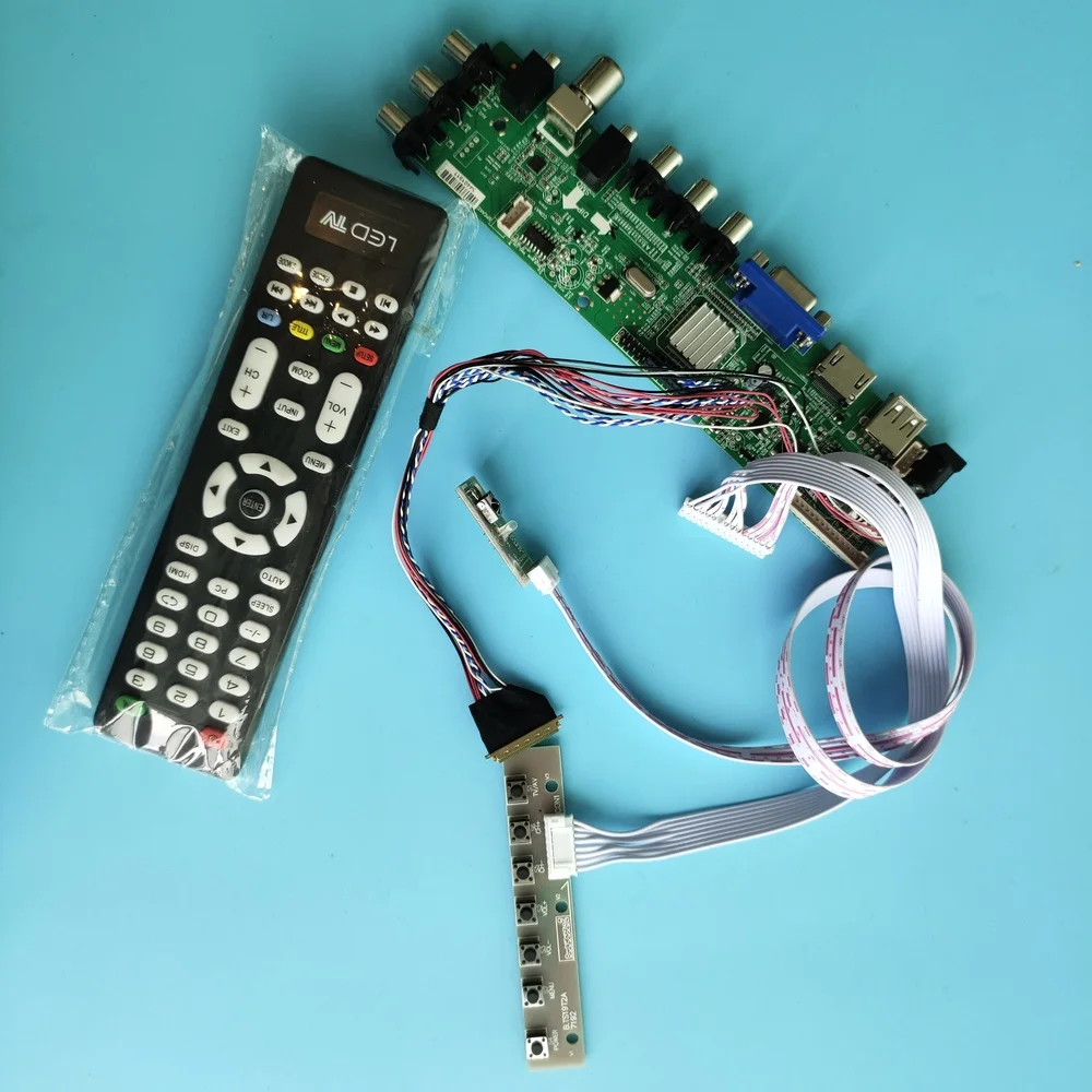 

Kit For N133BGE-LB1/N133BGE-L11 HDMI AV Signal controller board 40pin digital LED USB VGA TV 1366X768 DVB-T DVB-T2 13.3" remote