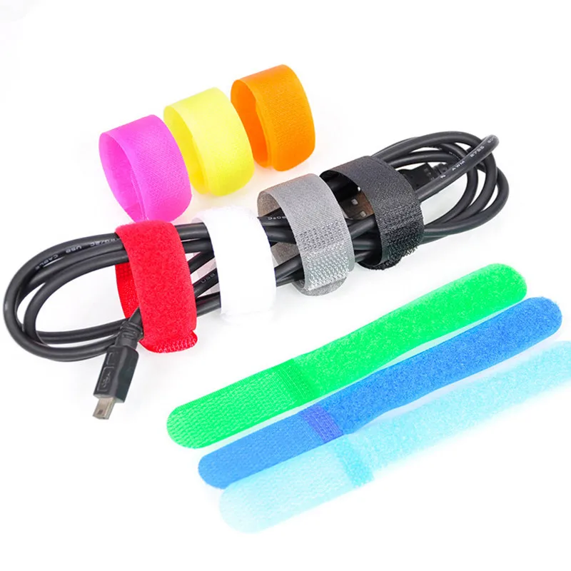 20 шт многоразовые крепежные провода Органайзер Шнур Веревка держатель красочные