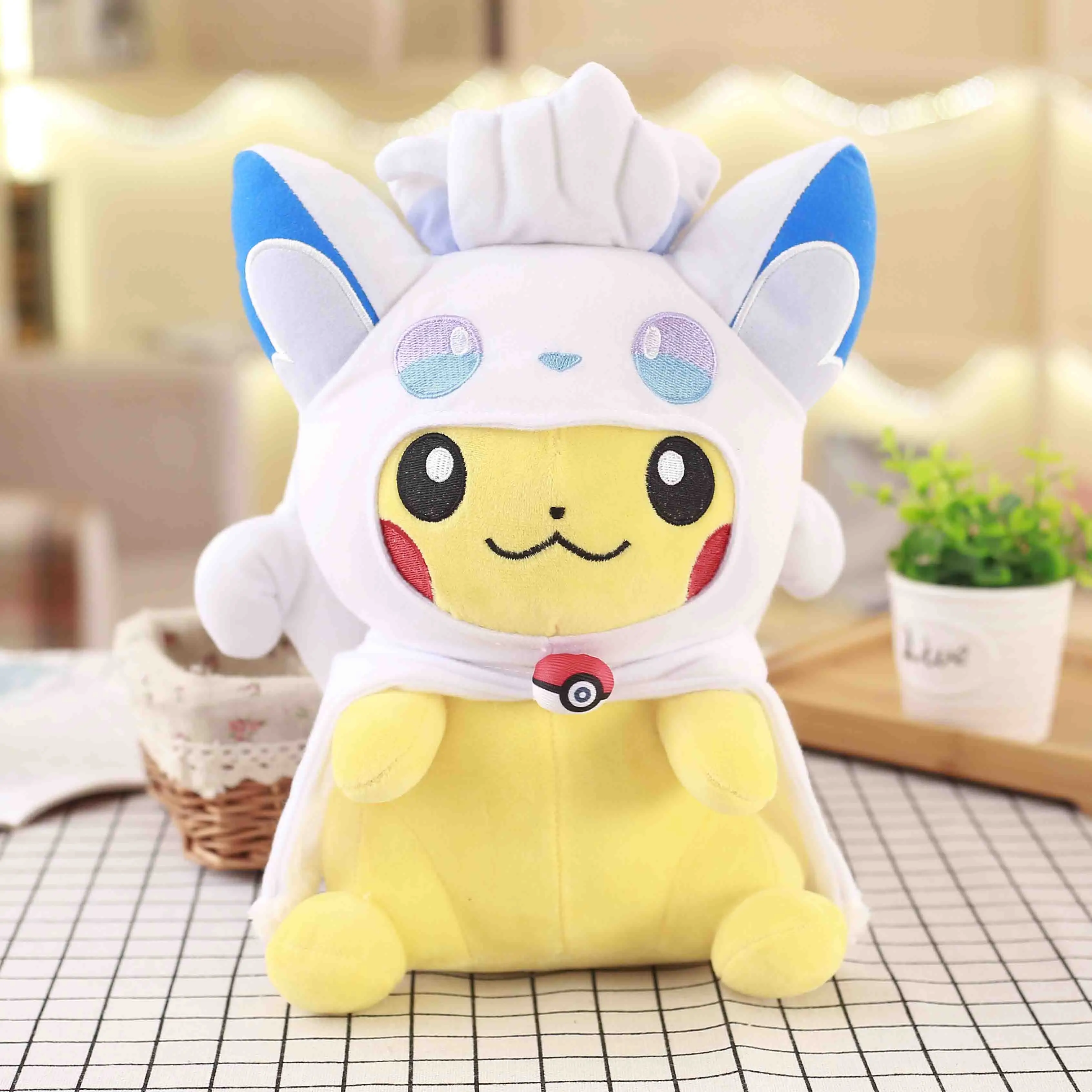 Детектива Пикачу Jigglypuff чармандер Сквиртл плюшевые игрушки мягкие милые захватные машины куклы для детей Забавный подарок
