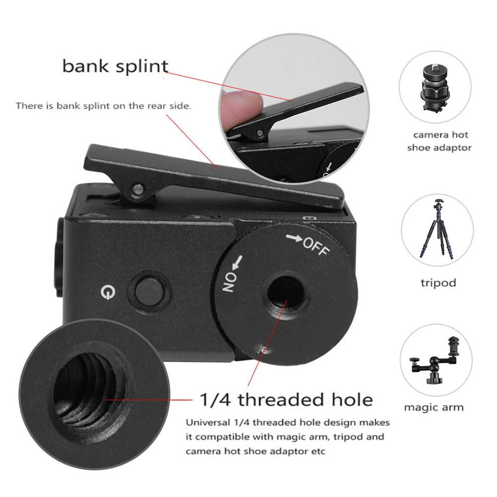 Беспроводной УВЧ конденсаторный микрофон DSLR камера всенаправленный приемник