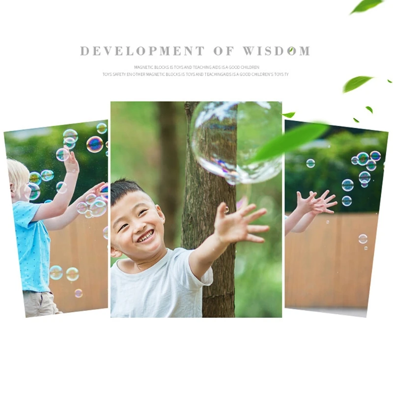 

54DF 1PC Summer Toy Outdoor Game Gatling Bubble Machine Realistic Bubble Toy with Light & Sound Outdoor Gift for Toddler