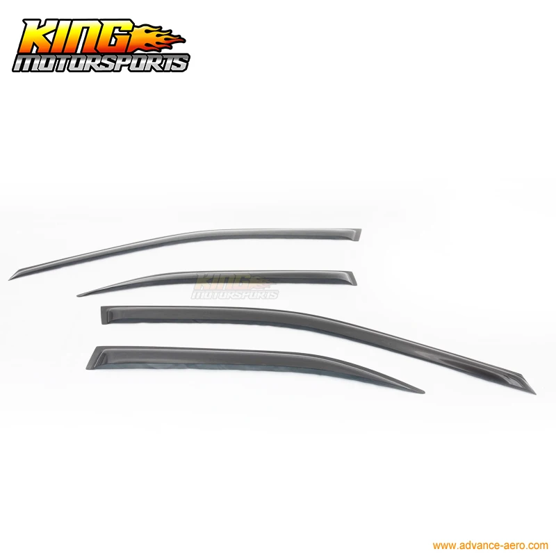 Подходит для 03 06 Mitsubishi Lancer OE солнцезащитный козырек защита от дождя Vent Smoke 4 шт.