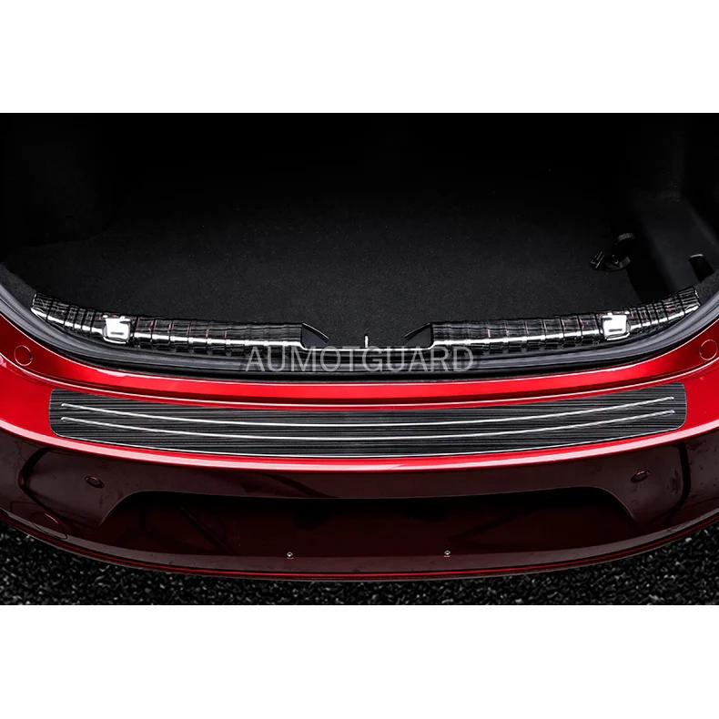 

For Mazda3 Mazda 3 Axela 2019 2020 Car Trunk Rear Bumper Plate Rear Bumper Trim Anti-kick Scratch Stickers Car Decorative Parts