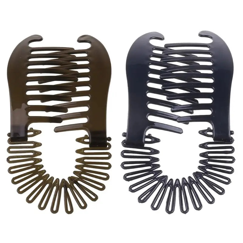 

2 Colors Large Comb Banana Clip Hair Riser Claw Hair Accessory Women M89E