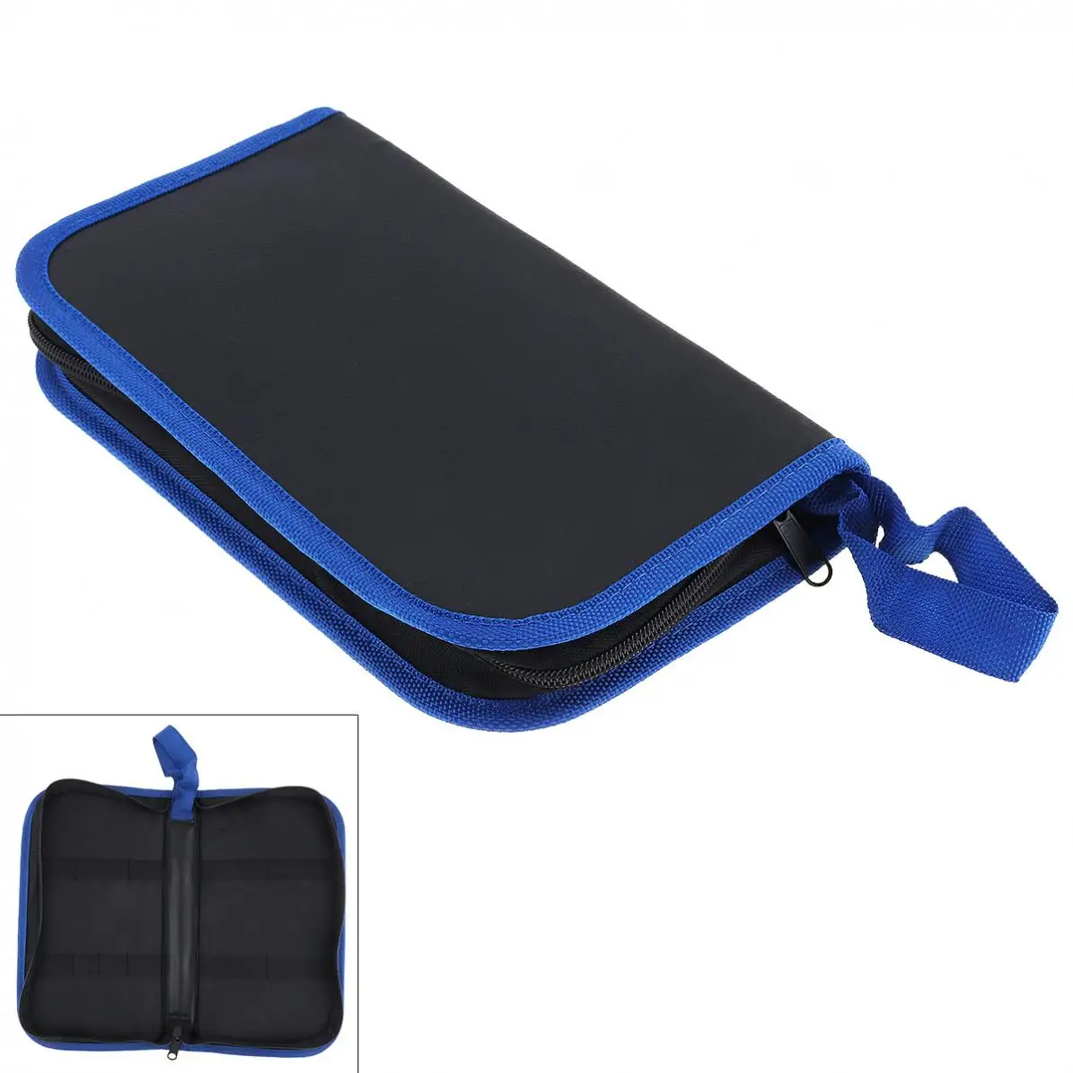 

Сумка для хранения инструментов, портативная, многофункциональная, с из искусственной кожи поверхностью и молнией