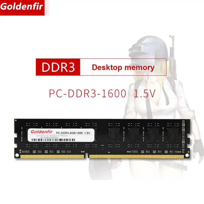 

Память Goldenfir DDR3, ОЗУ 4/8 ГБ, 240Pin, память для настольного компьютера, материнская плата для ПК 1333/1600 МГц, без ECC 1,5 в, модуль памяти DDR3 RAM