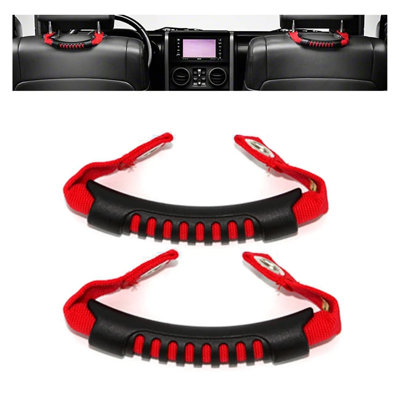 2 шт. рукоятки для захвата Красного заднего сиденья безопасности джипа Wrangler JK