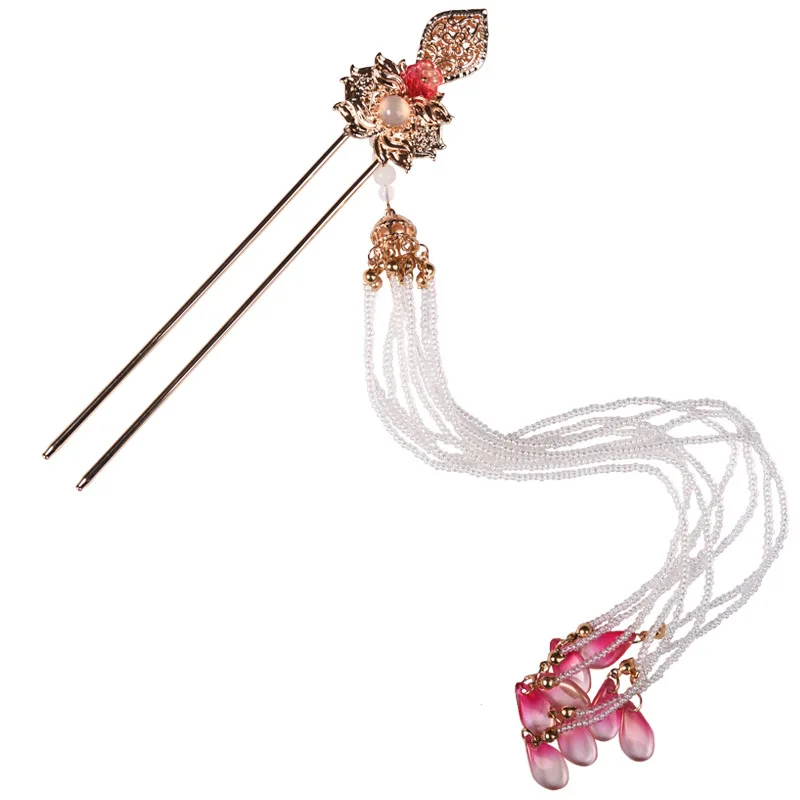 

Tassels step shake hairpin ancient style hair ornaments ancient costume accessories plate hairpin ancient maiden hairpin
