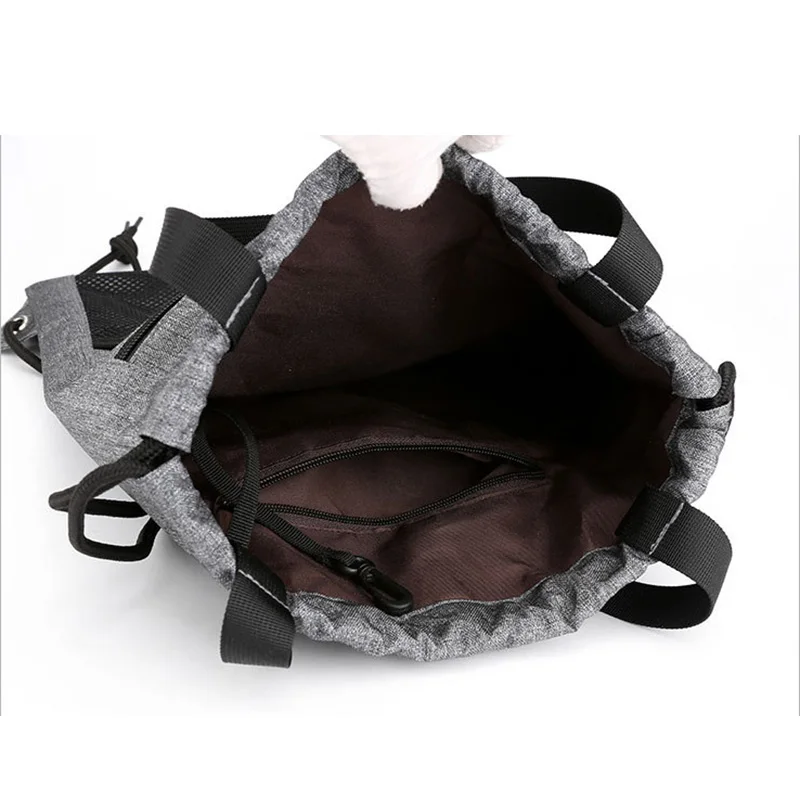 

New Drawstring Backpack With Earphone Hole Keyring High Quality Nylon Shoulder Bag Casual Outdoor Sport Unisex Student Backpacks