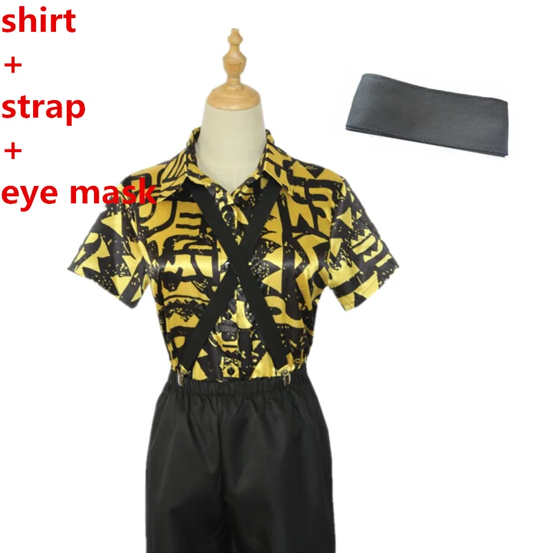 shirt strap eye mask Странные вещи, футболка, костюм 11 Джима хоппера, 3D принт, желтая футболка с короткими рукавами, блузка, женская рубашка, мужская и девушка - Цвет: shirt strap eye mask