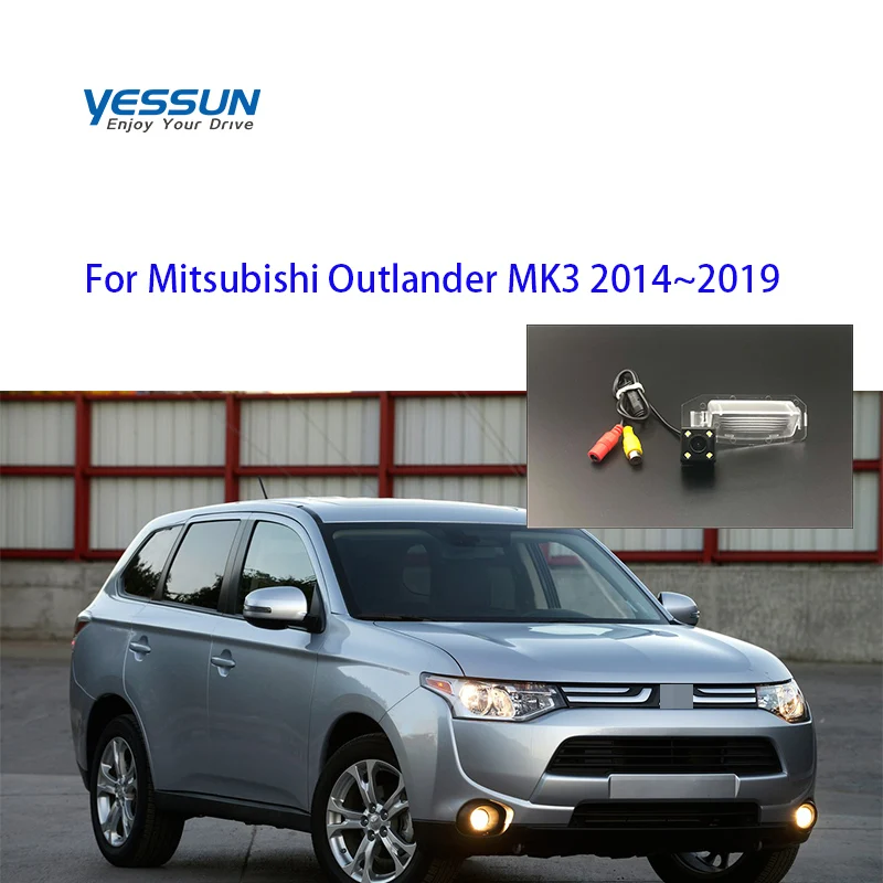 Камера номерного знака Yessun для mitsubishi outlander 2015 Mitsubishi Outlander MK3 2014 ~ 2019 Автомобильная