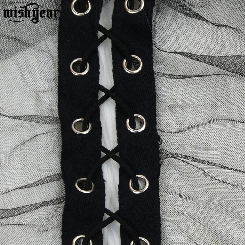 

Wishyear Lace Up Sheer Mesh Ruched Midi Dress Women Sexy Short Sleeve Off Shoulder Bodycon Night Club Party Dress Vestidos