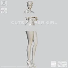 Наборы фигурок из смолы 124, ангел, красивая девушка, модель из смолы, Самосборная, 75 мм, TD-2173