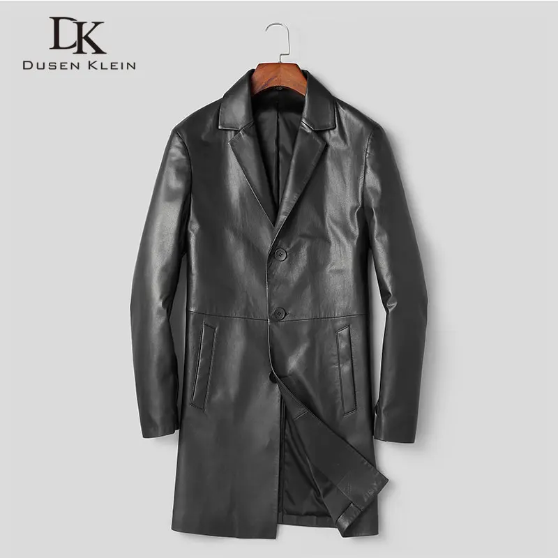 

Куртка мужская из натуральной коровьей кожи, длинная, X88002