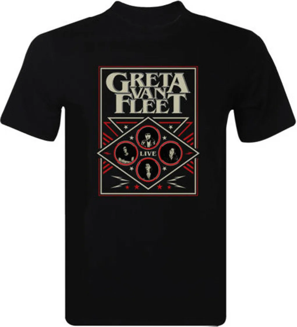 Greta Van Fleet Concert Tour 2020 Plan Special Guests постер Live Мужская футболка дышащие мужские