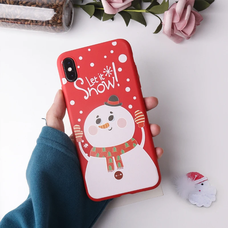 ZNP силиконовый чехол для iphone 11 Pro 6 6s 7 8 Plus чехол для телефона Санта Клаус Рождество для iphone X XS Max XR 11 ТПУ мягкий чехол - Цвет: Pattern 4
