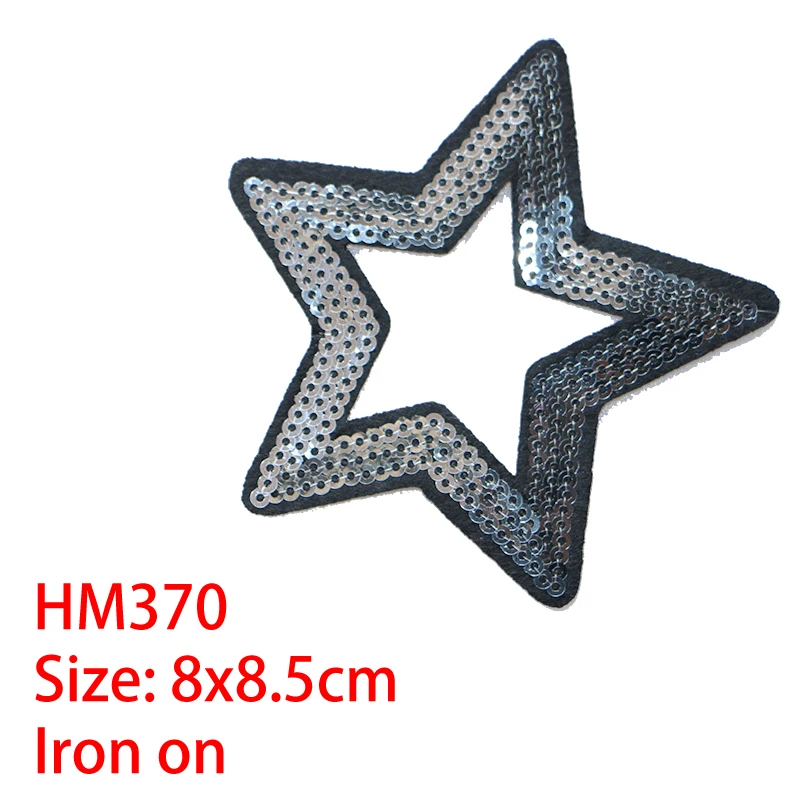 Cartoon Decorative Patch Stars Starfish sequins icon Embroidered Applique Patches For DIY Iron on Badges clothes Stickers | Дом и сад