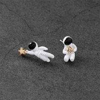 2020 star astronauts stud earrings fashion ladies space small man pentagram contracted earring valentines day gift for boyfriend