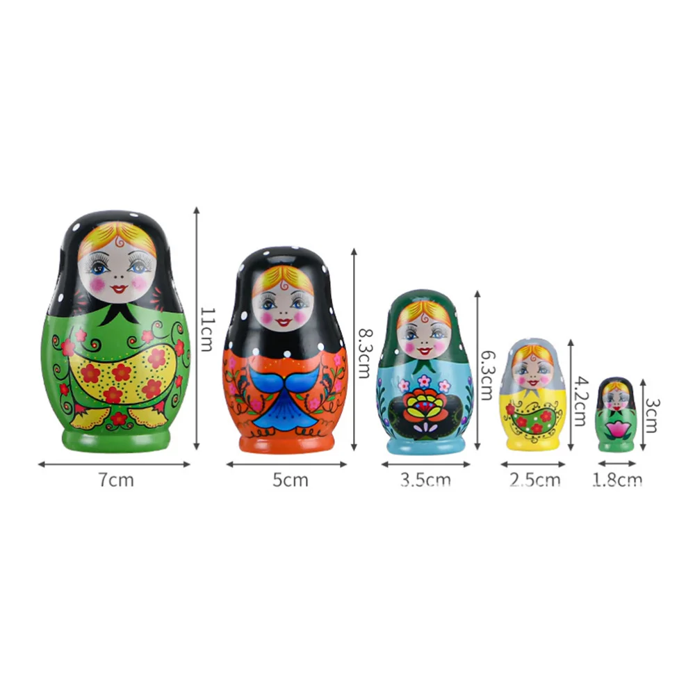 

1 Set Russian Nesting Dolls Wooden Nesting Dolls Children Toys