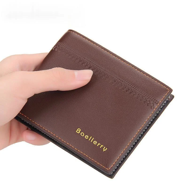 New Men's Short Style Horizontal Style Multi-card Position Fashion Leisure Open Wallet