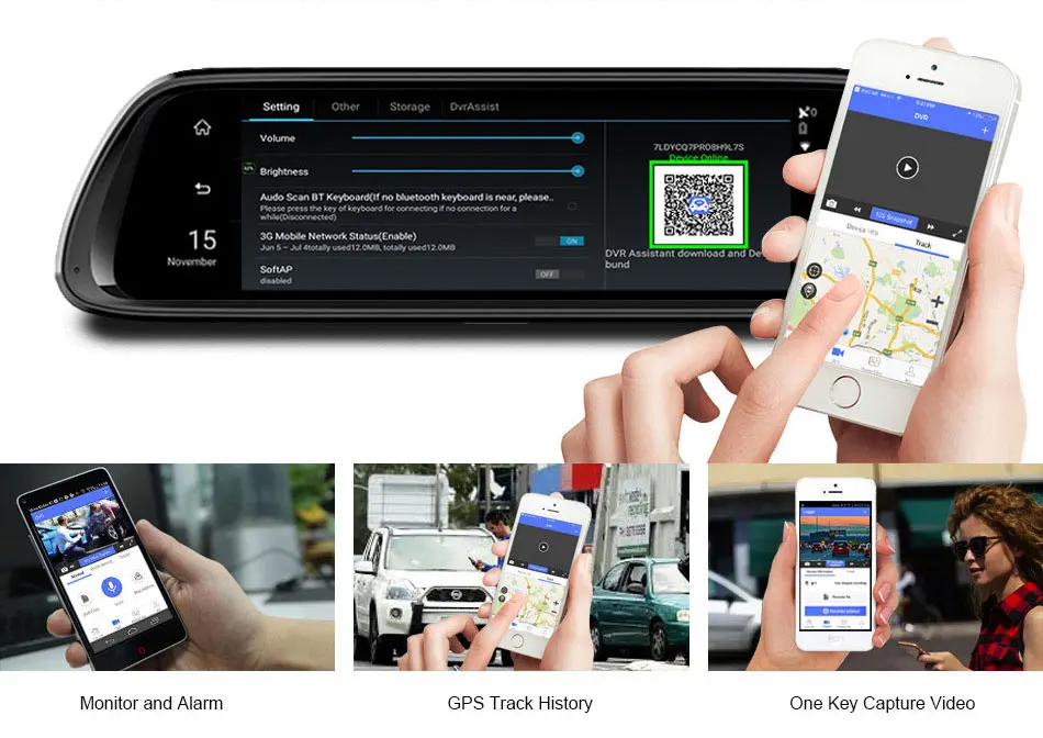 Olysine 10 ''Android 8,1 4G зеркало заднего вида автомобиля dvr камера gps навигатор ADAS WiFi видеорегистратор HD 1080P поток Медиа Видео рекордер