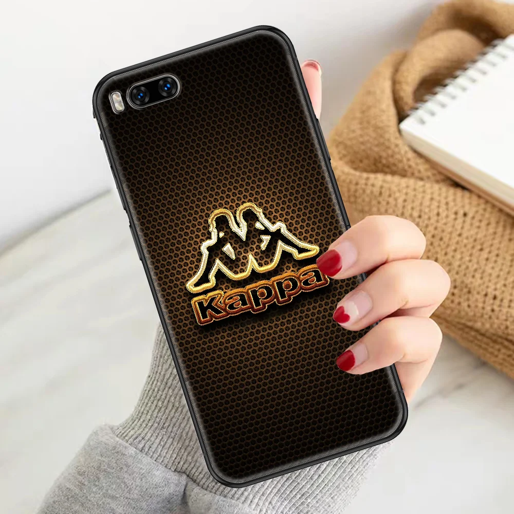 

luxury brand kappas Phone case For Xiaomi Mi Max Note 3 A2 A3 8 9 9T 10 Lite Pro Ultra black soft bumper luxury coque trend back