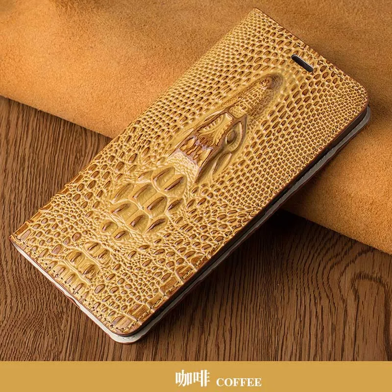 Coffee Флип Чехол Для Xiaomi mi 8 9 se 9T A1 A2 A3 lite Y3 Poco F1 Max 2 3 mi x 2s 3 Чехол Дракон головных уборов для Red mi Note 5, 6, 7, 8 Pro - Цвет: Coffee