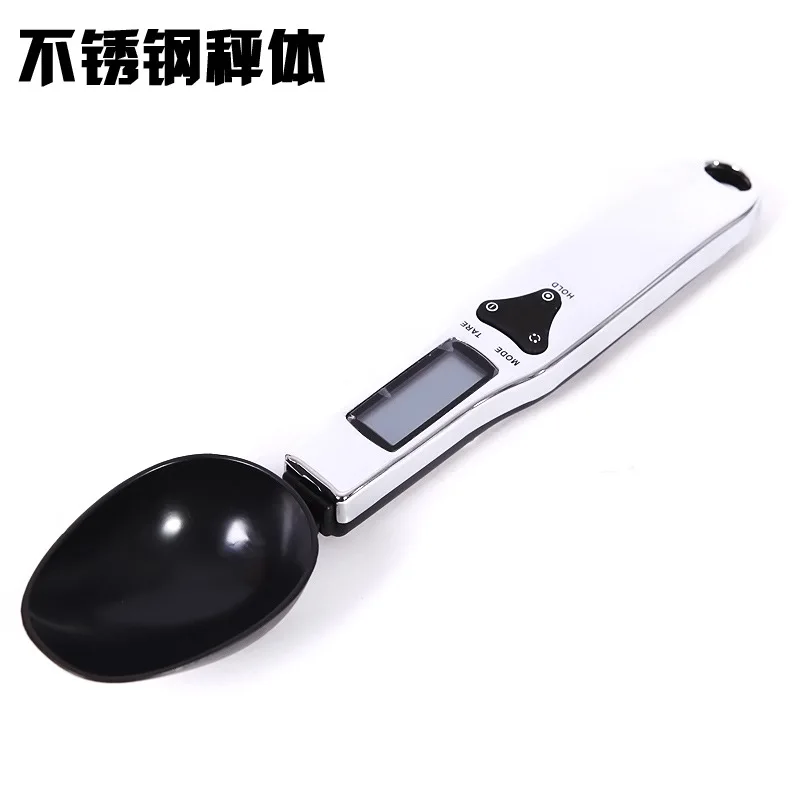 

Precision electronic scale 0.1g stainless steel spoon scale milk powder medicine scale single spoon household kitchen scale pet
