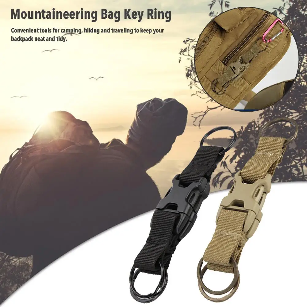 

Нейлоновые брелки с кольцом для ключей для альпинизма, подвесной крючок для сумки, аксессуары для кемпинга, пешего туризма, рюкзака