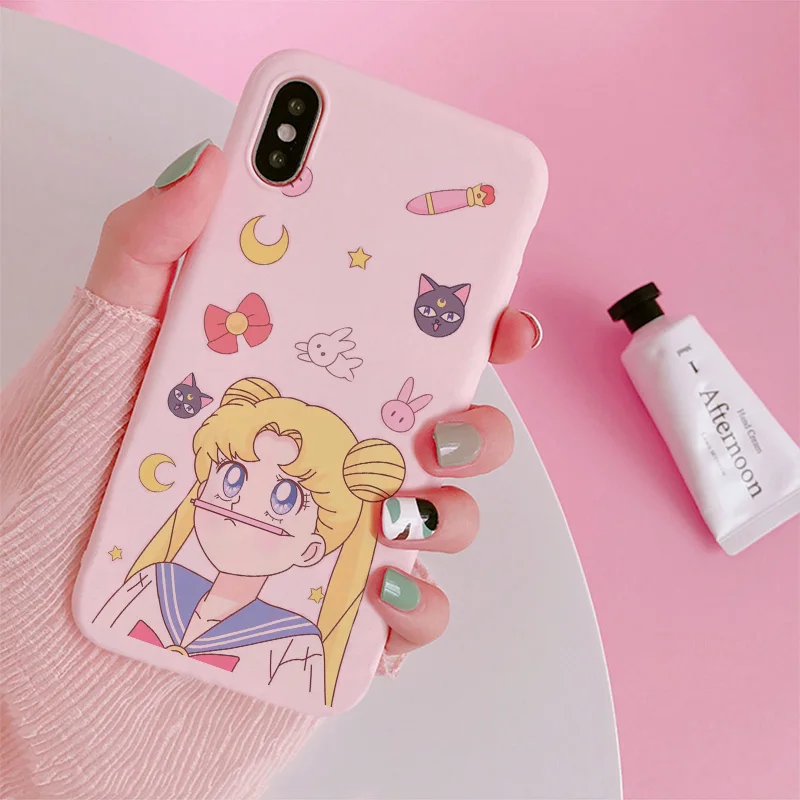style4 Милый чехол для телефона Sailor Moon для huawei P20 lite mate 20 Pro smart P30 mate 30 для Honor 8x 7a y9 Nova 3 4 5 мягкий чехол для девочек - Цвет: style4