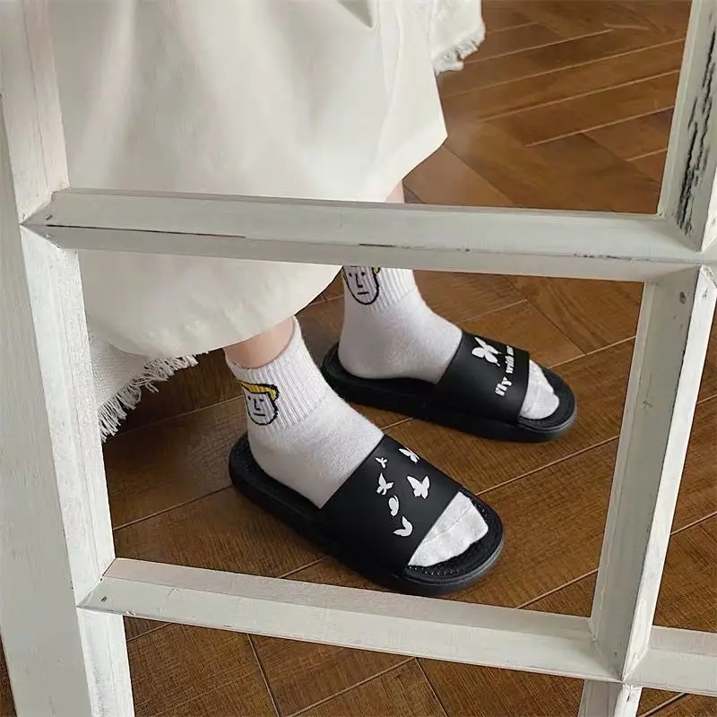 Удобные корейские Симпатичные Мультяшные тапочки ins женская подвеска Xia Baiji