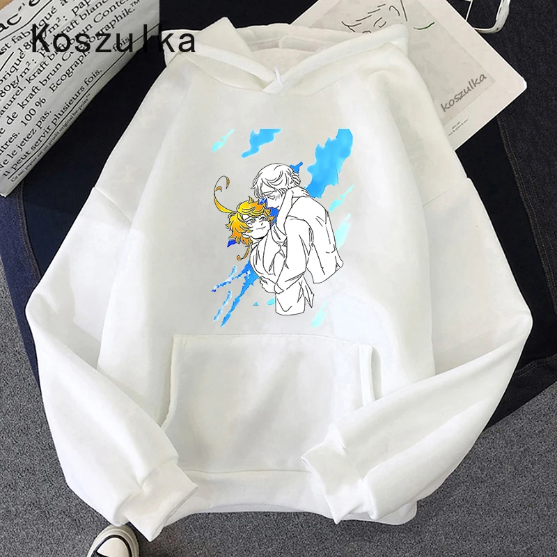 

Anime The Promised Neverland Hoodie Student Unixes Women Aesthetic Sweatshirt Causal Long Sleeve Vintage Chic Tops Long Sleeve