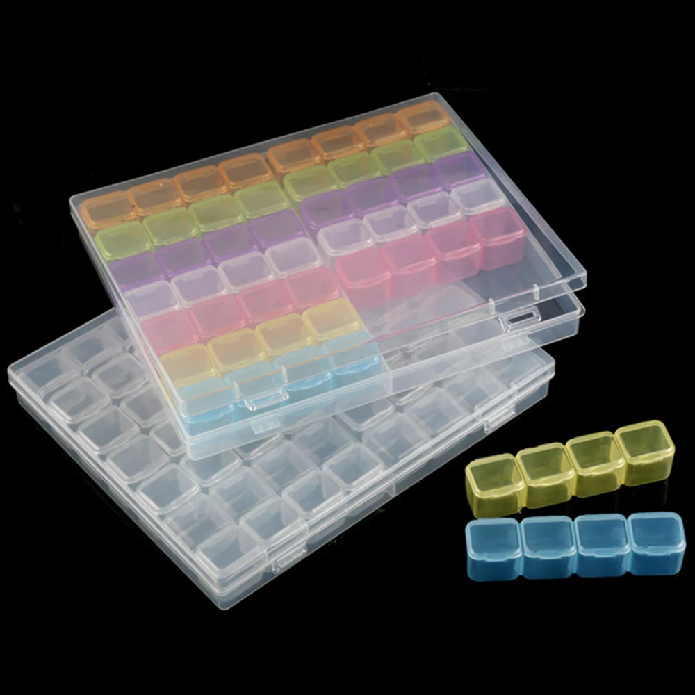 56/28 сетки Алмазная вышивка аксессуары алмазная живопись коробки вышитые крестом