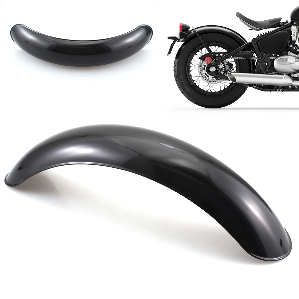 Брызговики для мотоцикла металлические черные блестящие Harley Bobber Bratstyle чоппера |